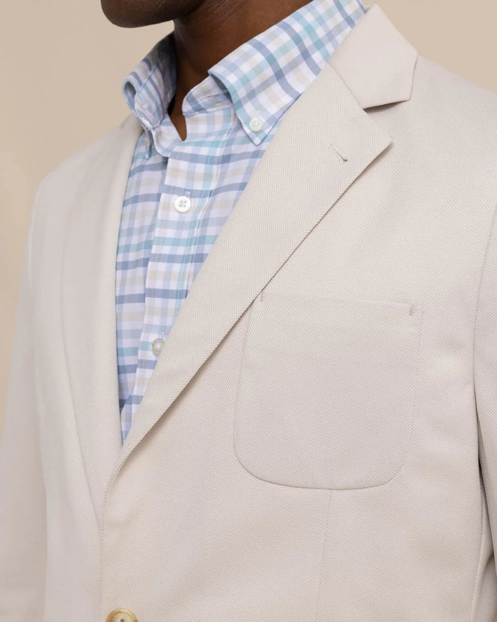Southern Tide Charleston Blazer: Perfectly Pale Khaki