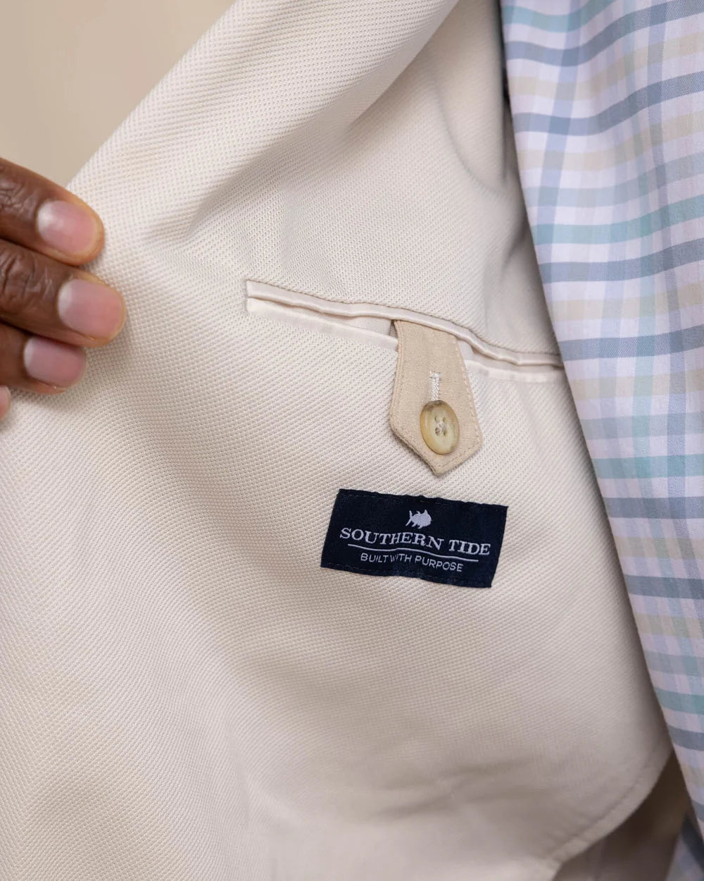 Southern Tide Charleston Blazer: Perfectly Pale Khaki