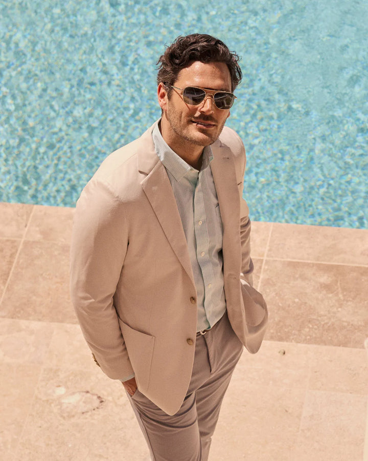 Southern Tide Charleston Blazer: Perfectly Pale Khaki