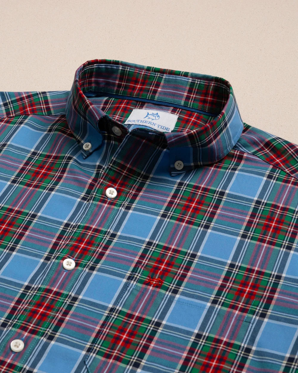 Southern Tide Charlton Skipjack Sport Shirt: Ocean Channel