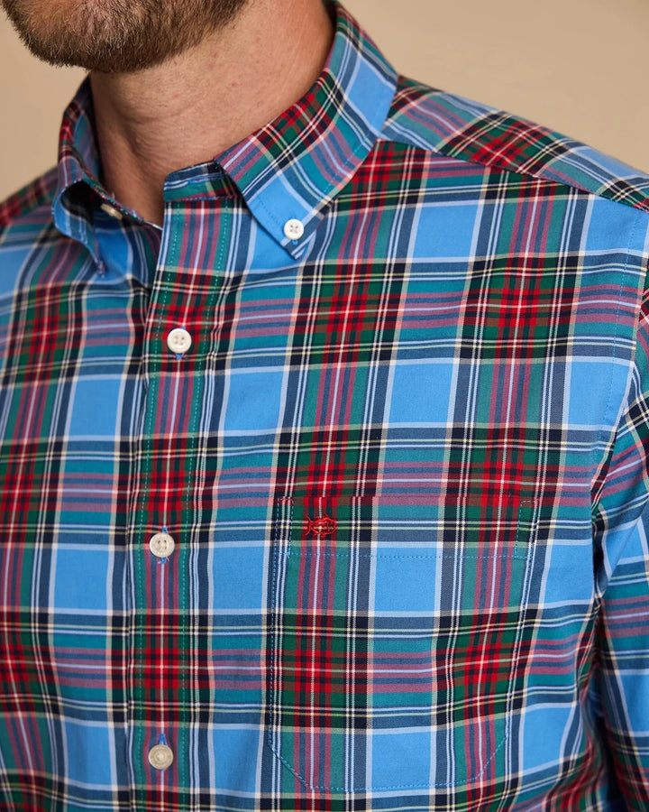 Southern Tide Charlton Skipjack Sport Shirt: Ocean Channel