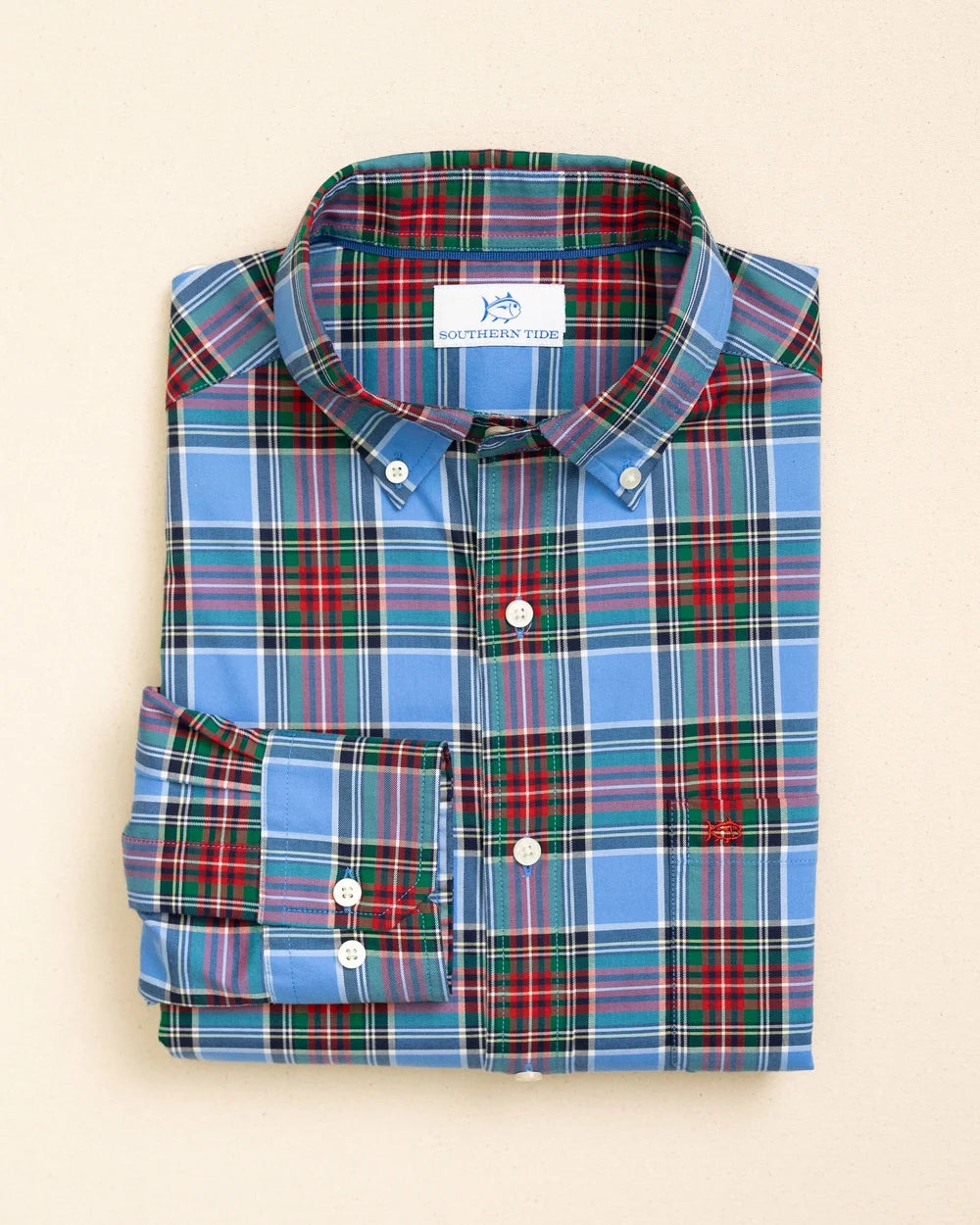 Southern Tide Charlton Skipjack Sport Shirt: Ocean Channel