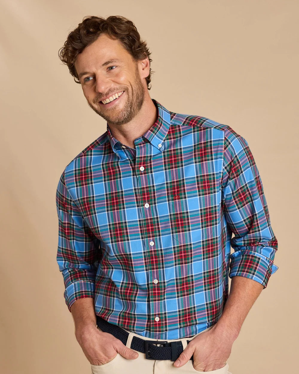 Southern Tide Charlton Skipjack Sport Shirt: Ocean Channel