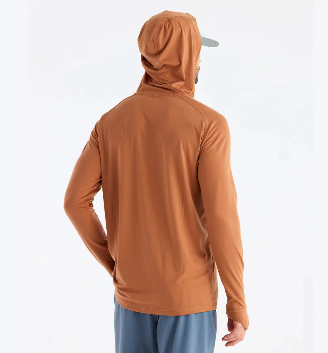 Free Fly Men's Clearwater Hoodie: Rust