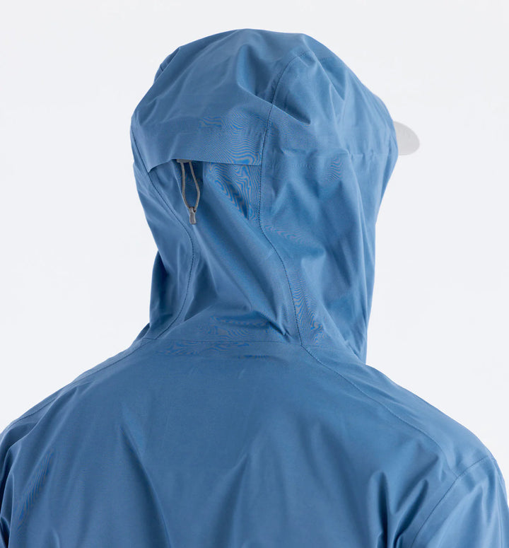 Free Fly Men's Cloudshield Rain Jacket: Heron Blue