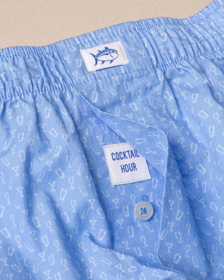 Southern Tide Cocktail Hour Boxer: Ocean Channel