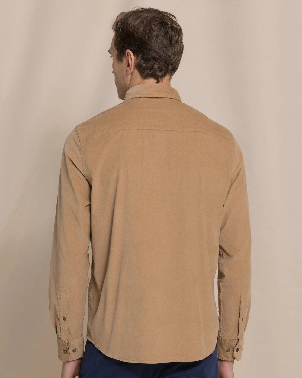 Southern Tide Corduroy Sport Shirt: Tannin
