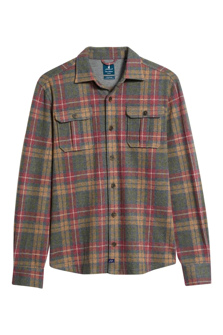 Johnnie-O Yule Tartan Button-Down Shirt: Forest