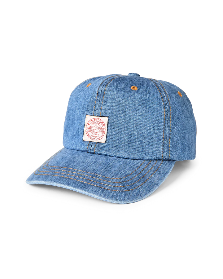 Filson 9.5oz. Denim Cap: Medium Indigo