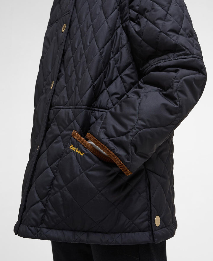 Barbour Lorrie Quilted Jacket: Black