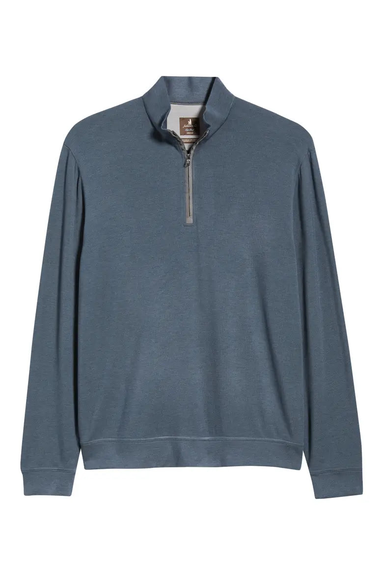 Johnnie-O Tahoe Quarter-Zip Pullover: Navy