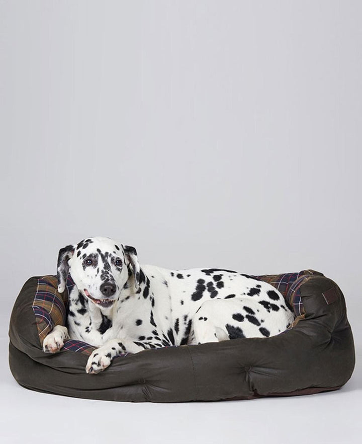 Barbour Wax/Cotton Dog Bed 35in - Classic/Olive