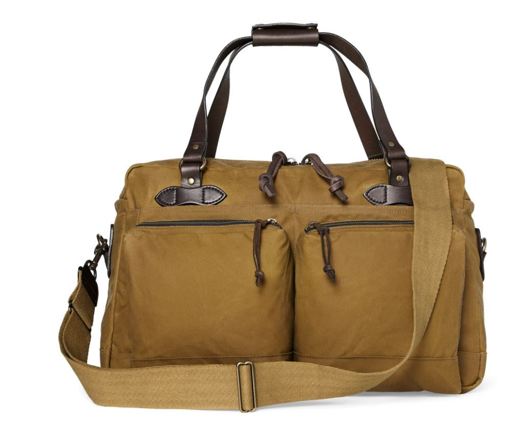 Filson 48 Hour Tin Cloth Duffle Bag: Dark Tan