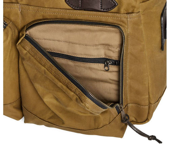 Filson 48 Hour Tin Cloth Duffle Bag: Dark Tan