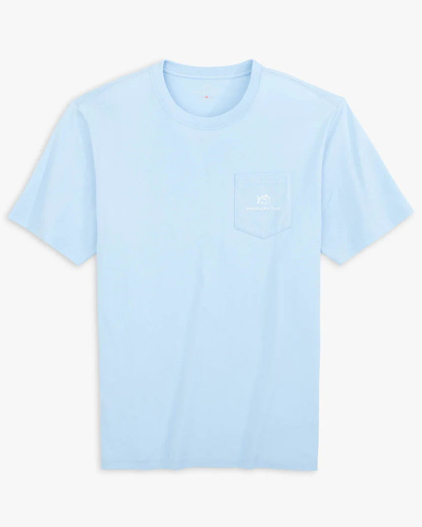 Southern Tide Day at the Beach T-shirt: Clearwater Blue