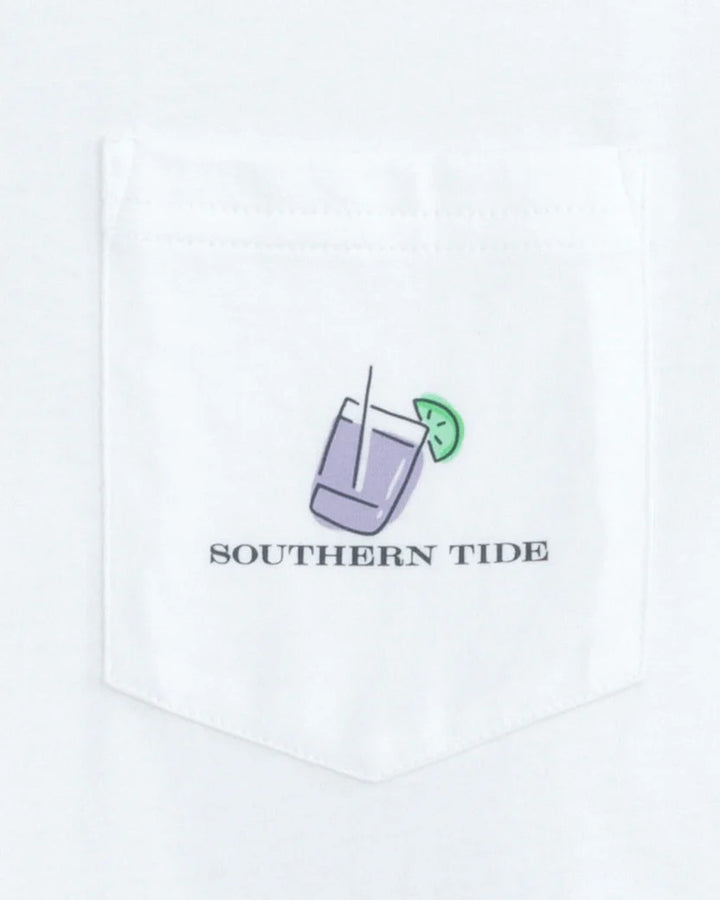 Southern Tide Dazed and Transfused Short Sleeve T-shirt: Classic White