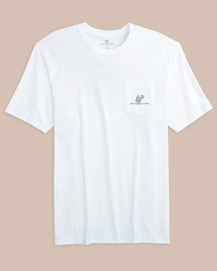 Southern Tide Dazed and Transfused Short Sleeve T-shirt: Classic White