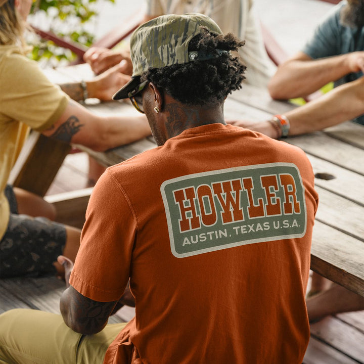 Howler Cotton T-shirt: Howler Slab - Caramel