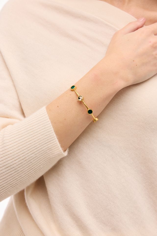 Brackish Multi-Bezel Cuff: Avery