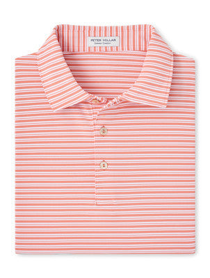 Peter Millar Dellroy Performance Mesh Polo: Grapefruit