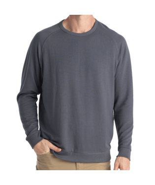 Free Fly Men's Bamboo Lightweight Fleece Crew: Storm Cloud