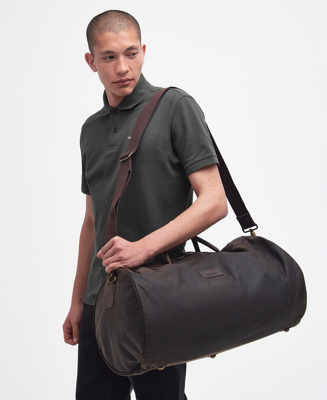 Barbour Waxed Holdall: Olive