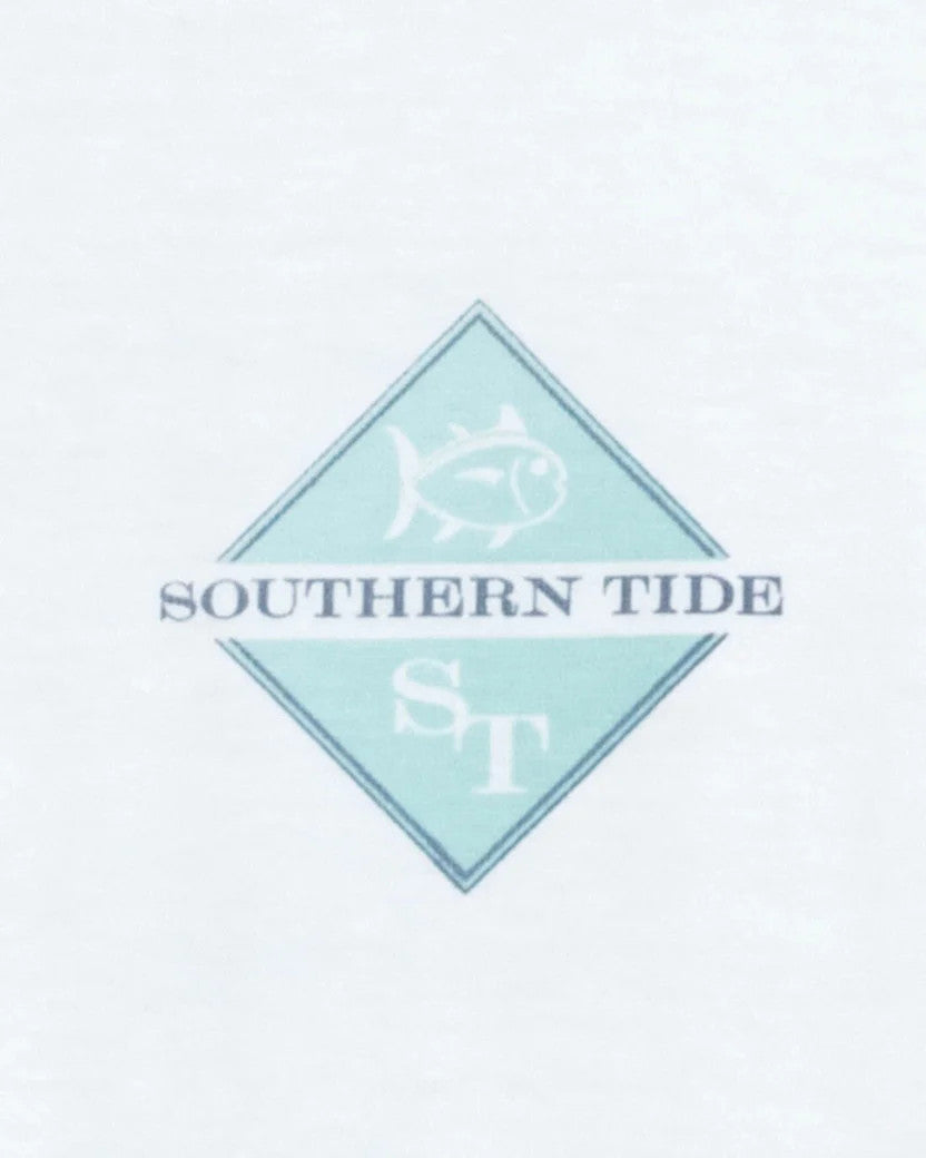 Southern Tide Diamond Sailing Short Sleeve T-shirt: White