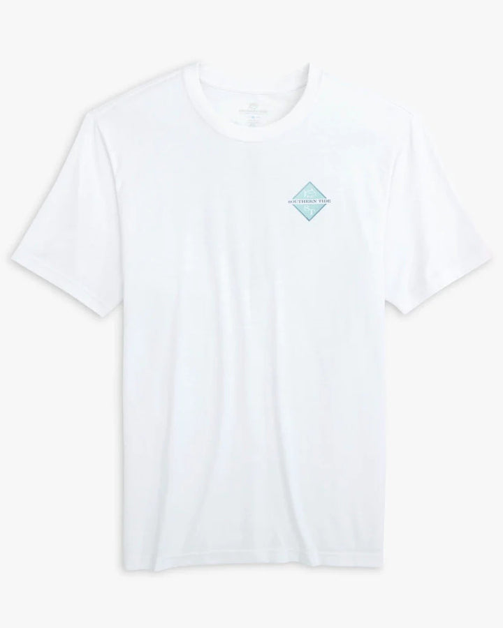 Southern Tide Diamond Sailing Short Sleeve T-shirt: White