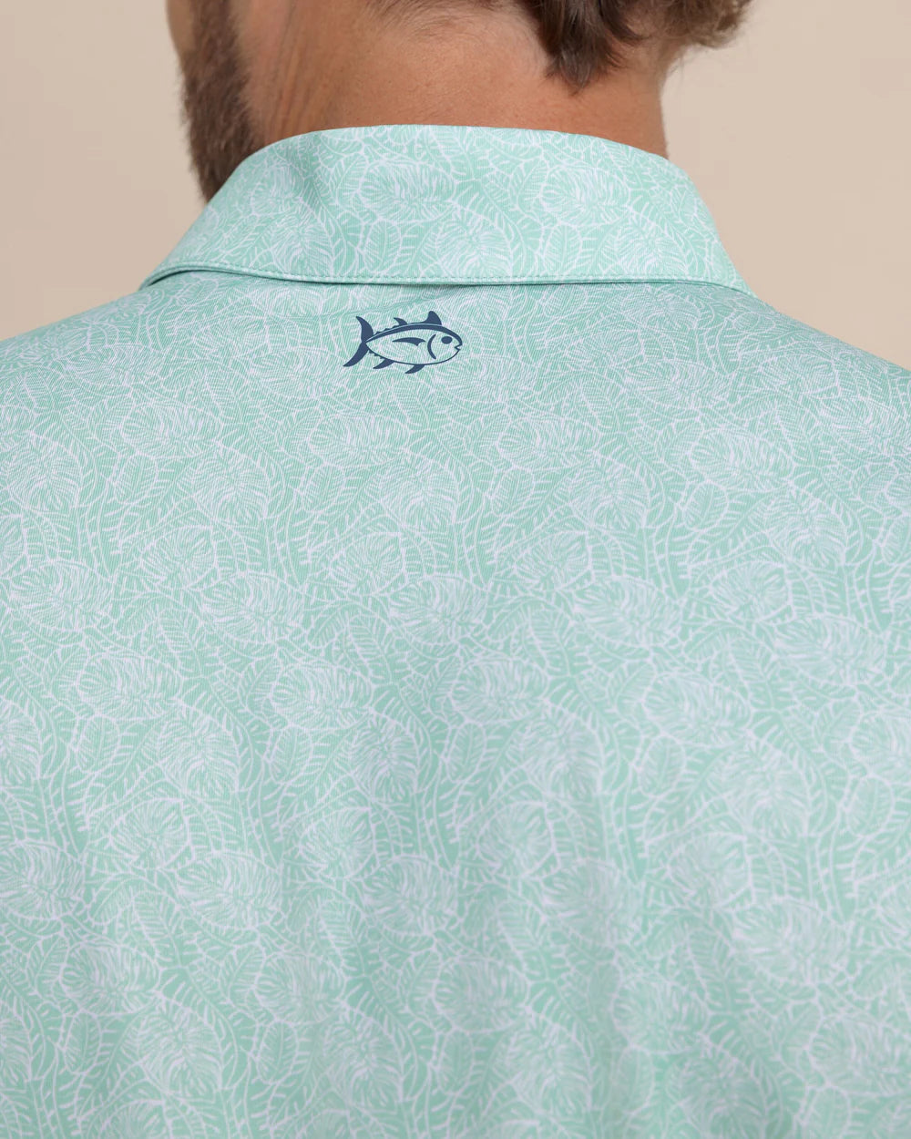 Southern Tide Driver Beach Palms Printed Polos: Garden Grove