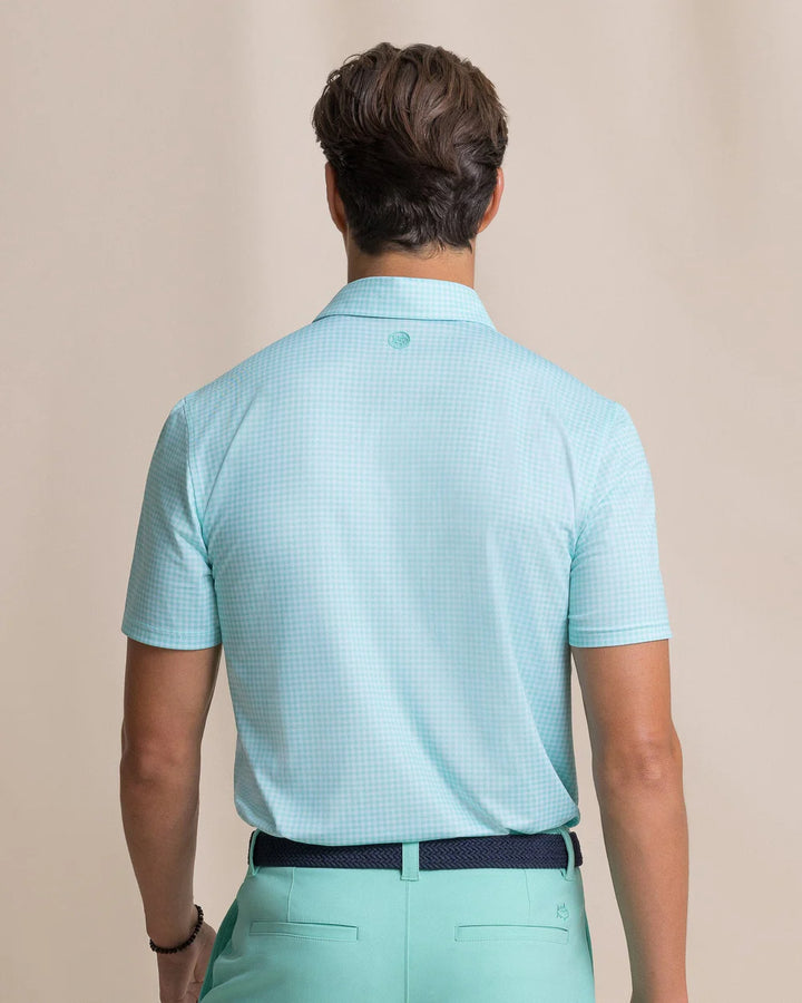 Southern Tide Driver Island View Gingham Printed Polo: Florida Keys
