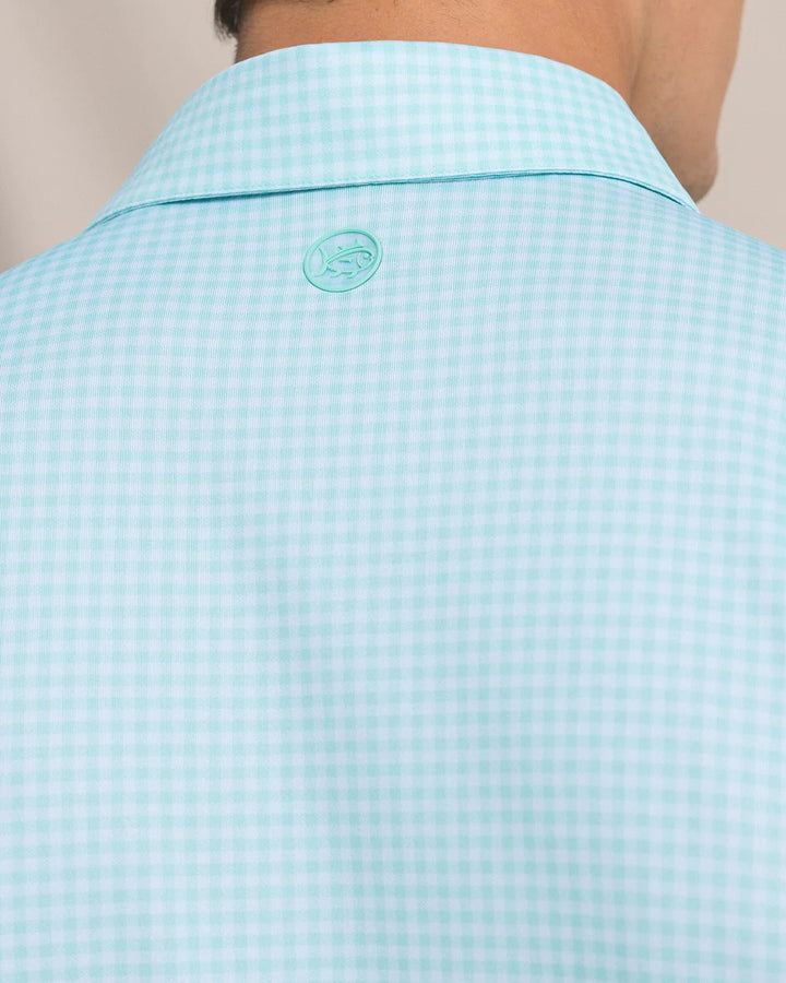 Southern Tide Driver Island View Gingham Printed Polo: Florida Keys