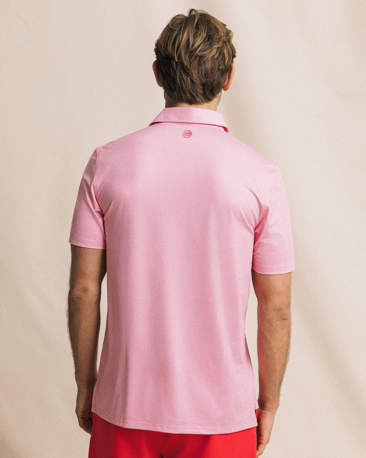 Southern Tide Driver Ocean Vista Printed Polo: Island Pink