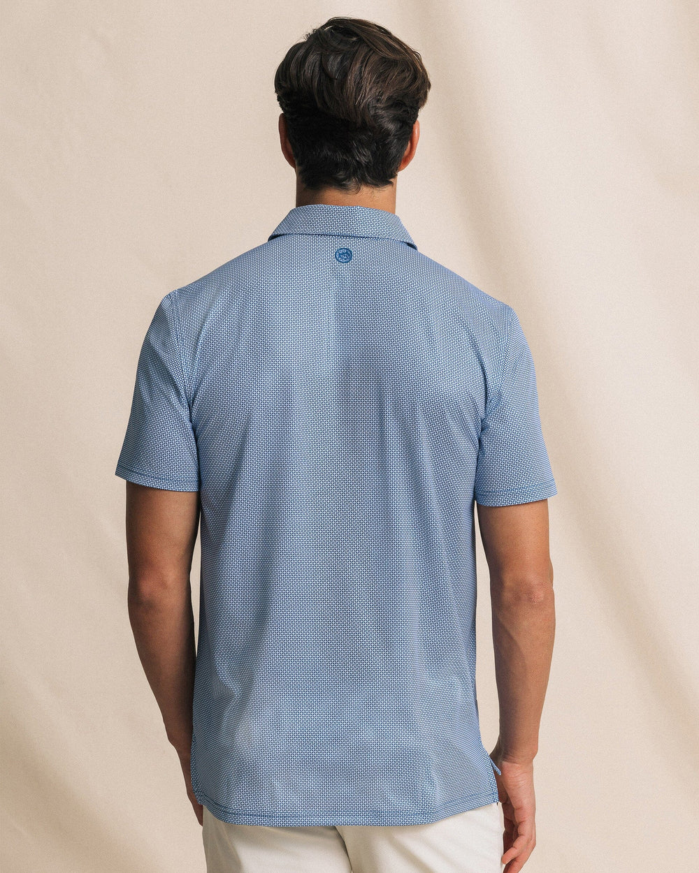 Southern Tide Driver Ocean Vista Printed Polo: Nautical Blue
