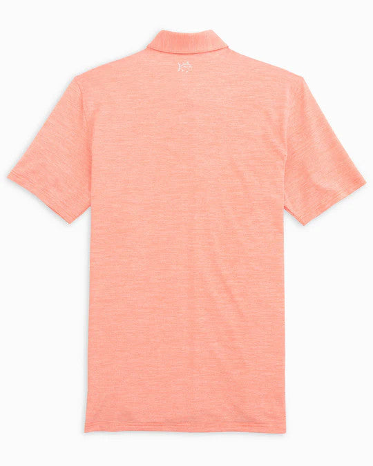 Southern Tide Clemson Tigers Driver Spacedye Polo Shirt: Endzone Orange