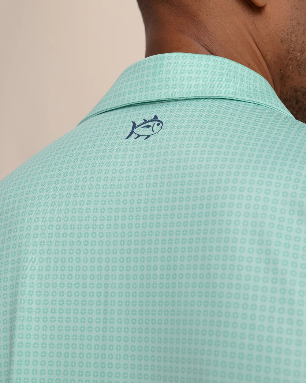 Southern Tide Driver Spring Geo Printed Polo: Garden Grove