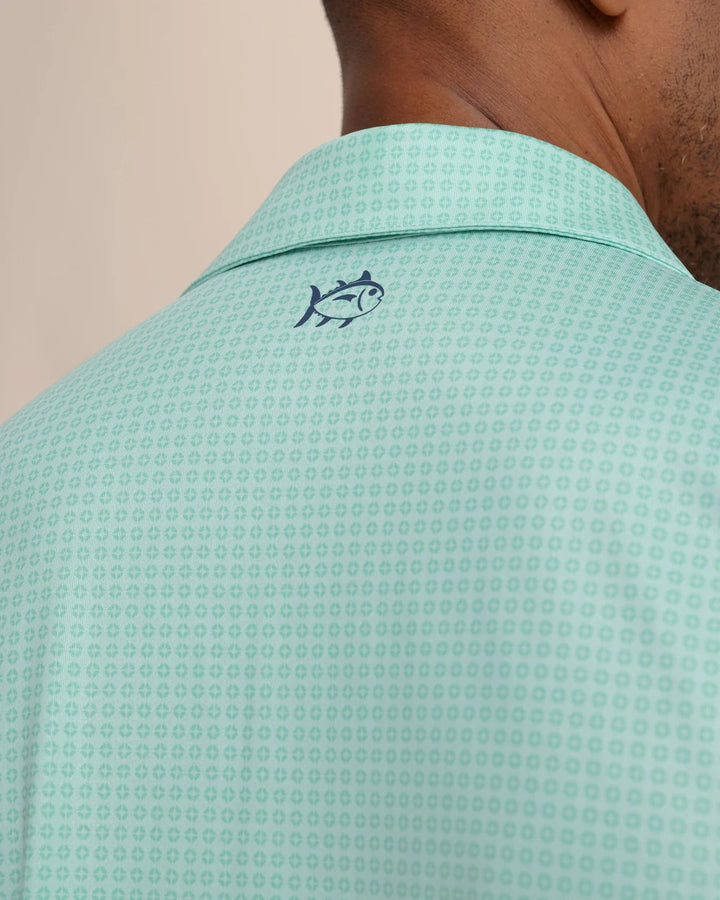 Southern Tide Driver Spring Geo Printed Polo: Garden Grove