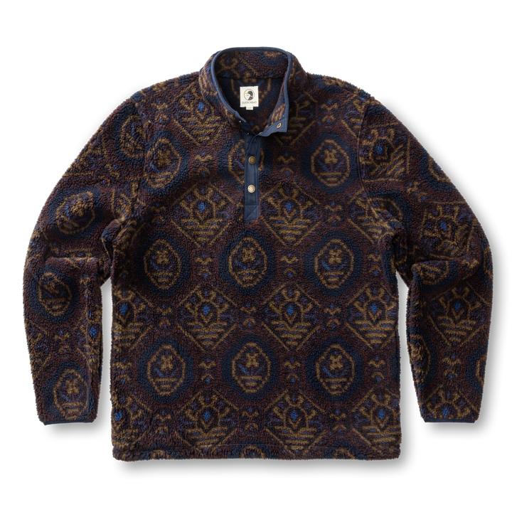 Duck Head Pineview Fleece 1/4 Snap Pullover: Deep Navy