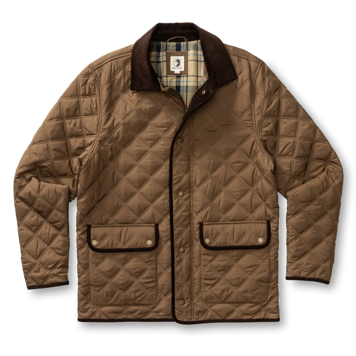 Duck Head Fremont Lodge Performance Quilted Jacket: Dark Taupe