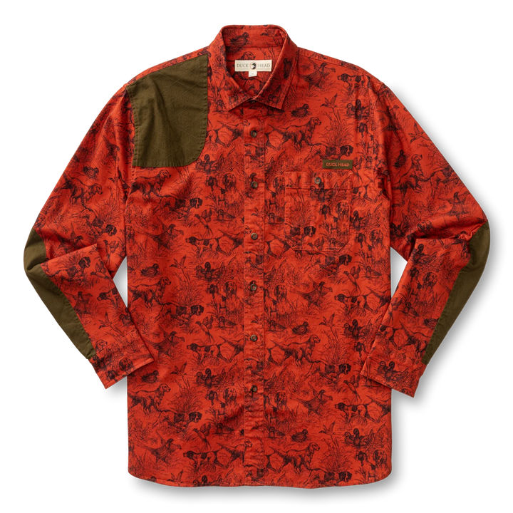 Duck Head Woodland Shooting Shirt: Burnt Sienna