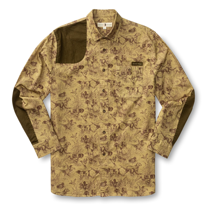 Duck Head Woodland Shooting Shirt: Wheatfield Print