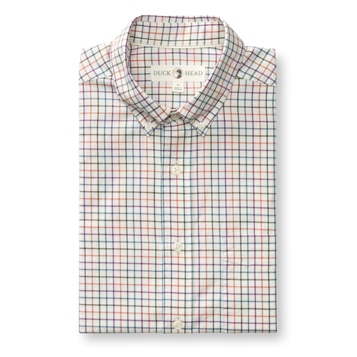 Duck Head Cotton Twill Sport Shirt: Weathered Rose