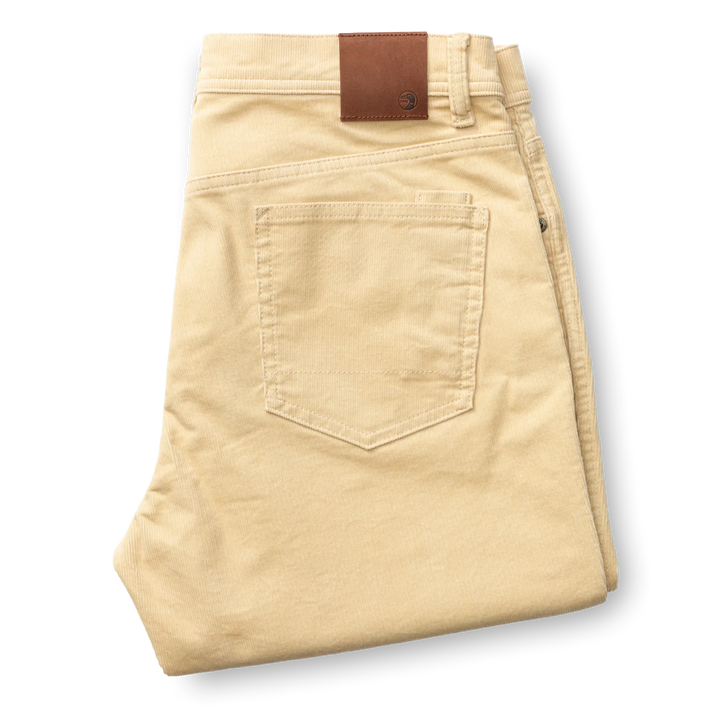 Duck Head Holston Corduroy Five-Pocket: Sandrift Khaki