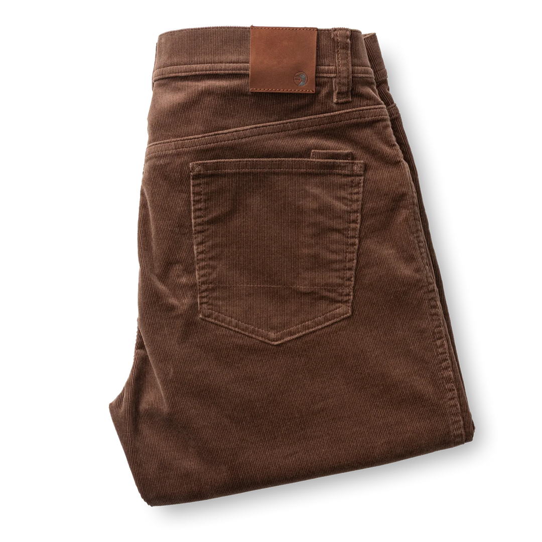 Duck Head Holston Corduroy Five-Pocket: Espresso Brown
