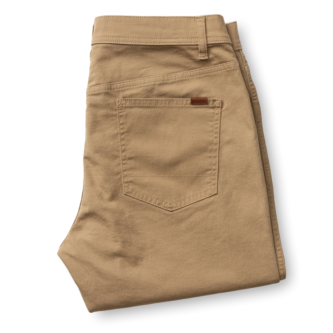 Duck Head Classic Fit Pinpoint Canvas Five-Pocket: Claystone