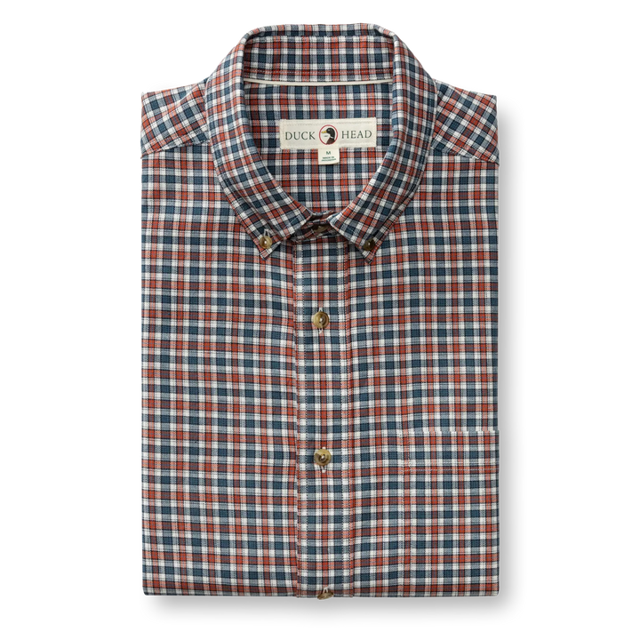 Duck Head Cotton Wool Sport Shirt: Stormy Teal