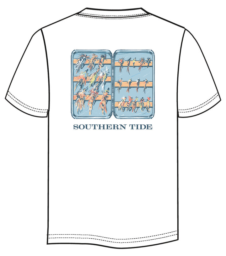 Southern Tide Fly Box T-Shirt: Classic White