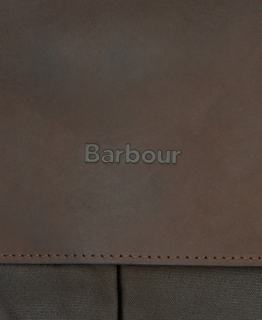 Barbour Waxed Leather Briefcase: Olive