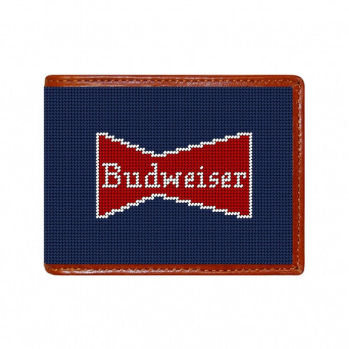 Smathers and Branson Budweiser Vintage Bowtie Wallet (Classic Navy)