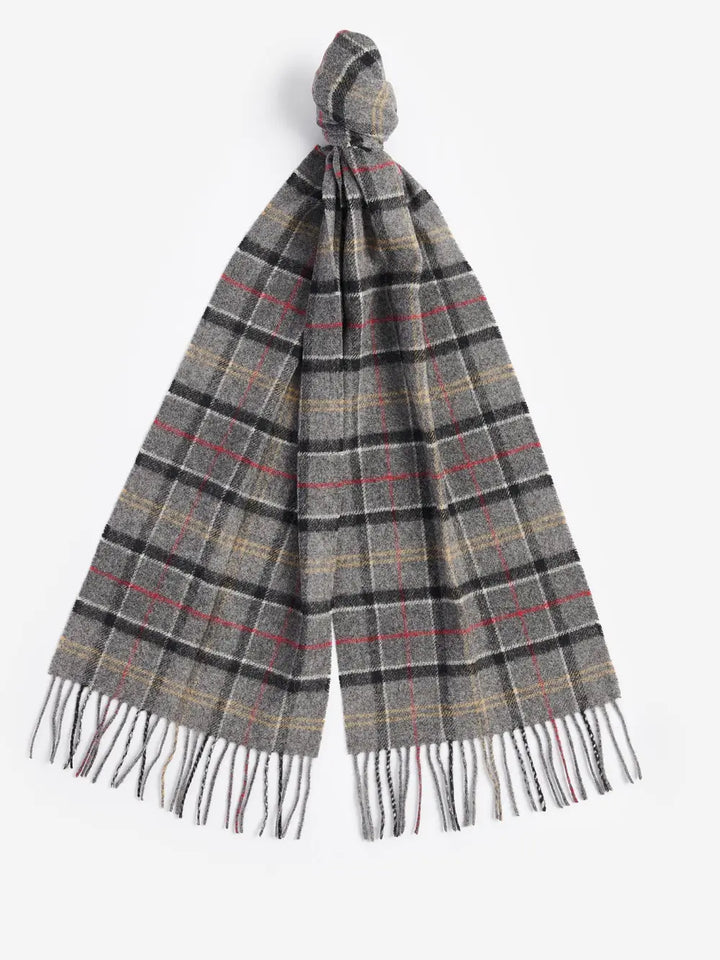 Barbour Tartan Lambswool Scarf: Modern