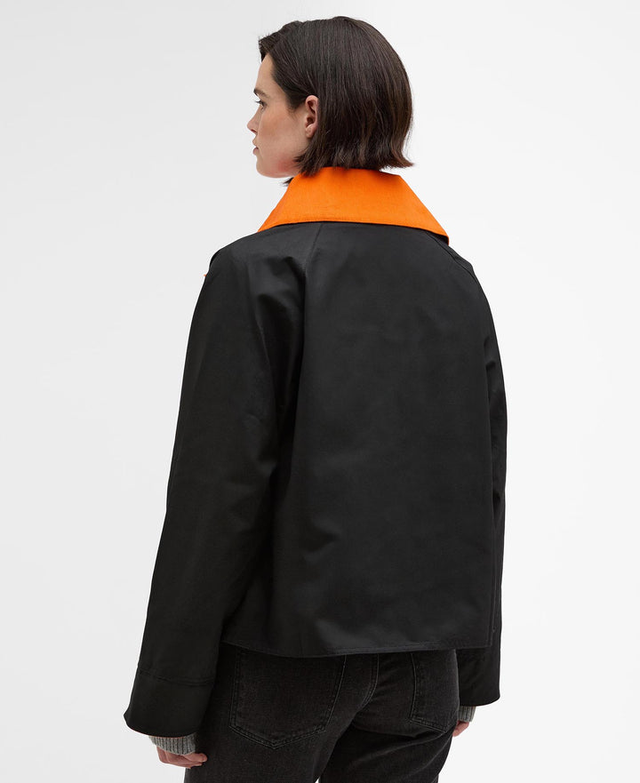 Barbour Icons Spey Waxed Jacket: Black/Classic